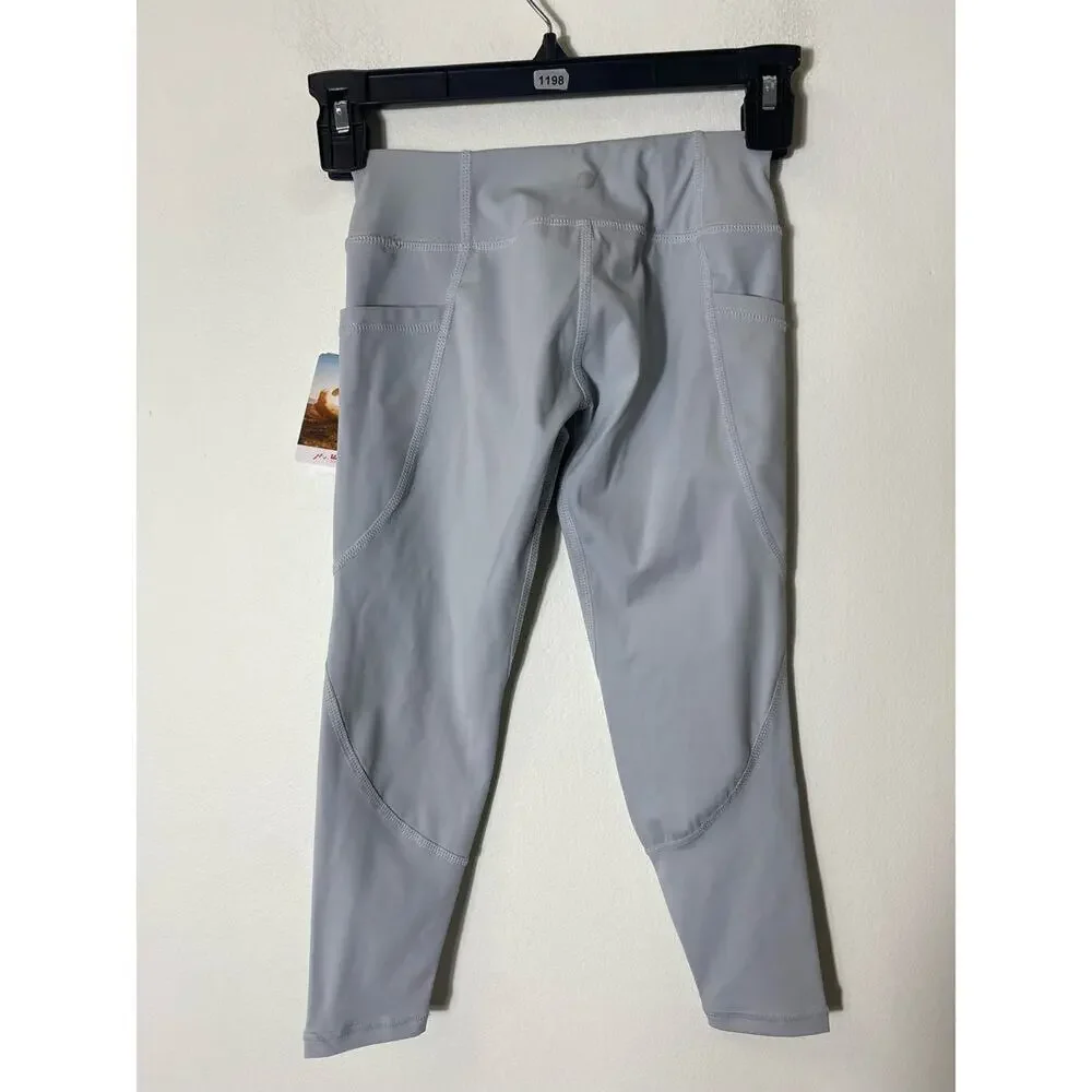 Willit Girls Gray Athletic Leggings Size XS NWT